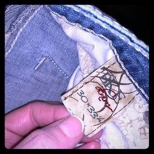 Extra long flared jeans